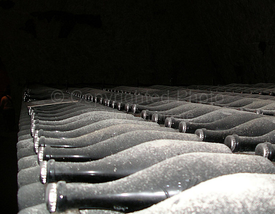 Champagne bottles